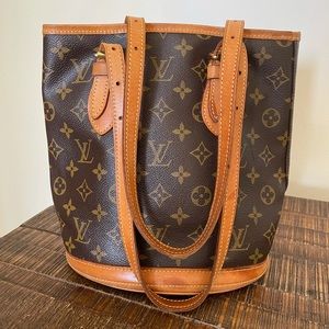 Authentic Louis Vuitton monogram bucket bag